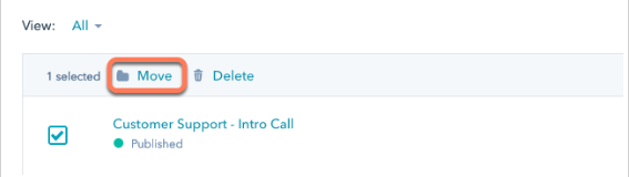 Hubspot Sales Move Button