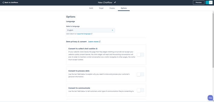 Chatbot-Options