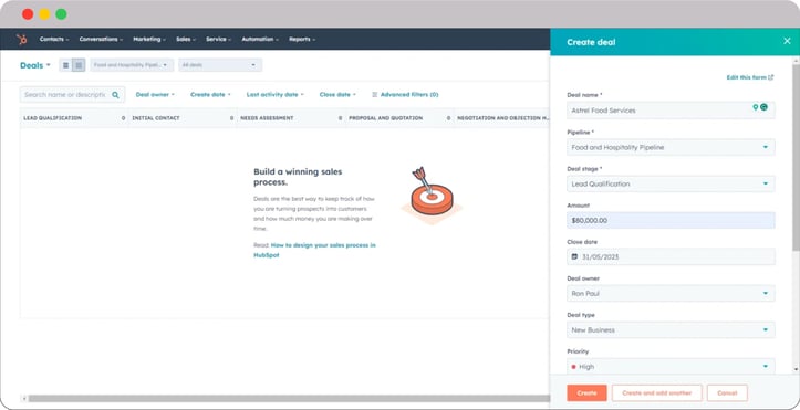 Hospitality-Deals-Dashboard