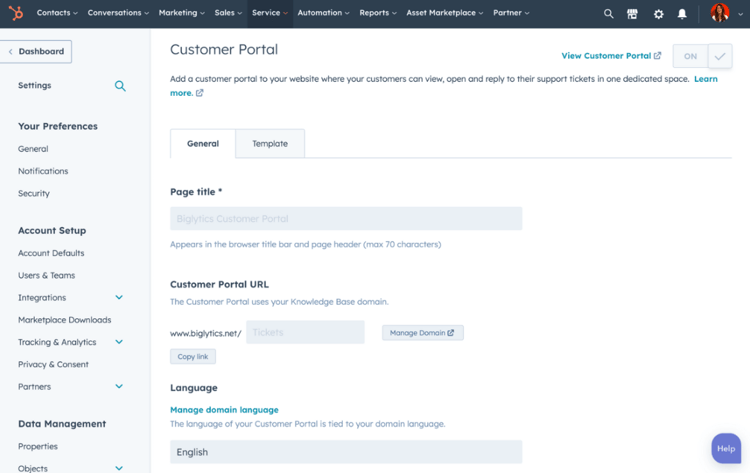 HubSpot-Customer-Portal-Tool
