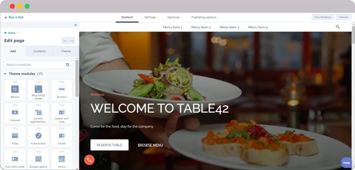 HubSpot-food-and-hospitality-website-builder