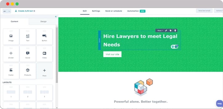 HubSpot-for-Law-Email-Builder