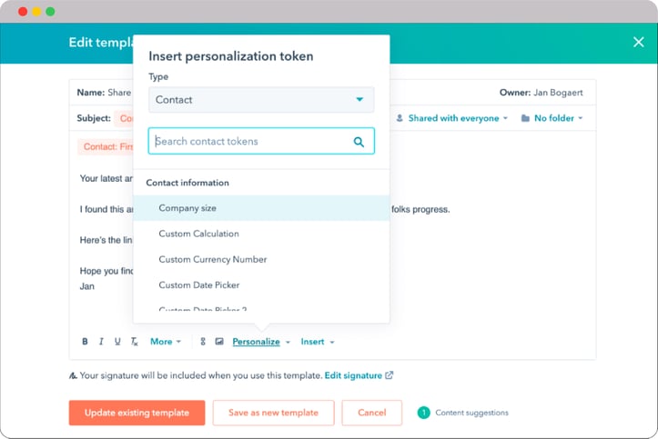 HubSpot-for-automotive-and-transport-personlaization-token