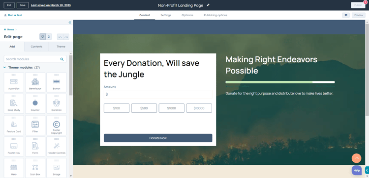 HubSpot-Landing-Page-Builder