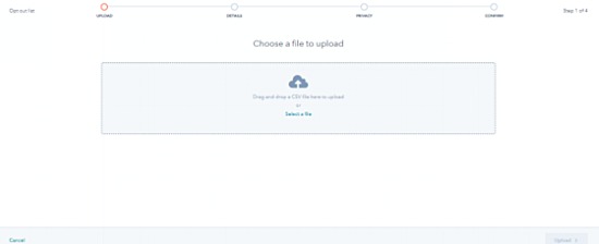 choose a file to upload