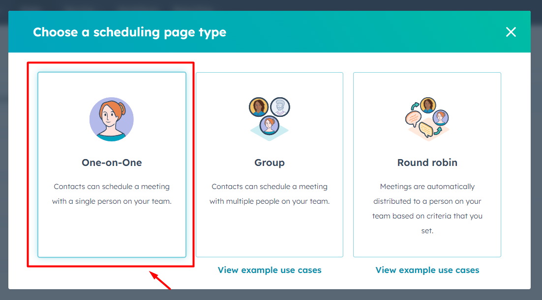 choose-a-scheduling-page-type