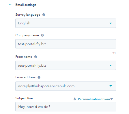 email delivery settings