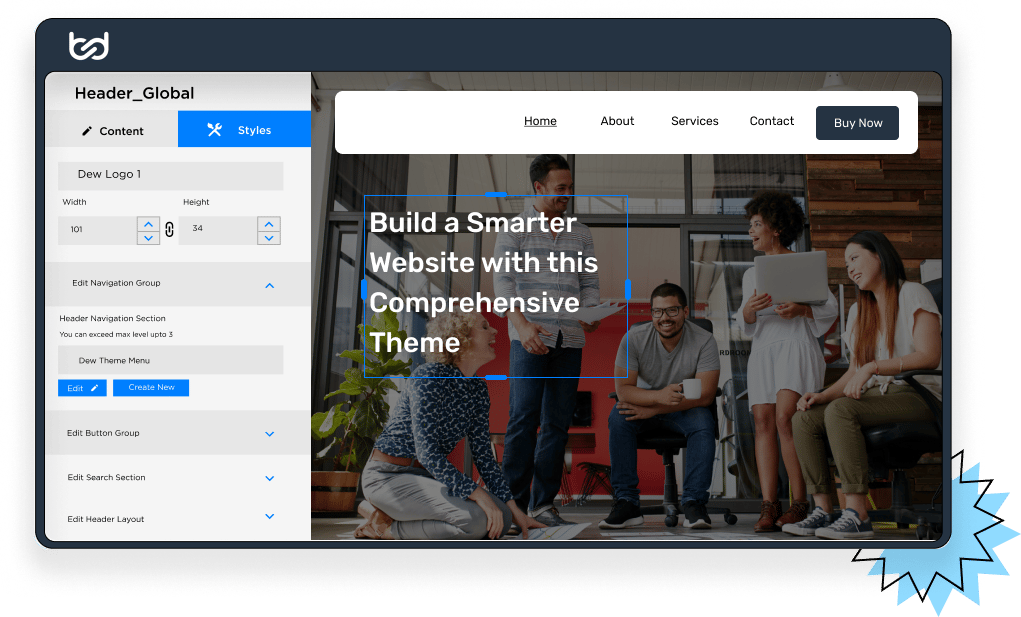 header builder