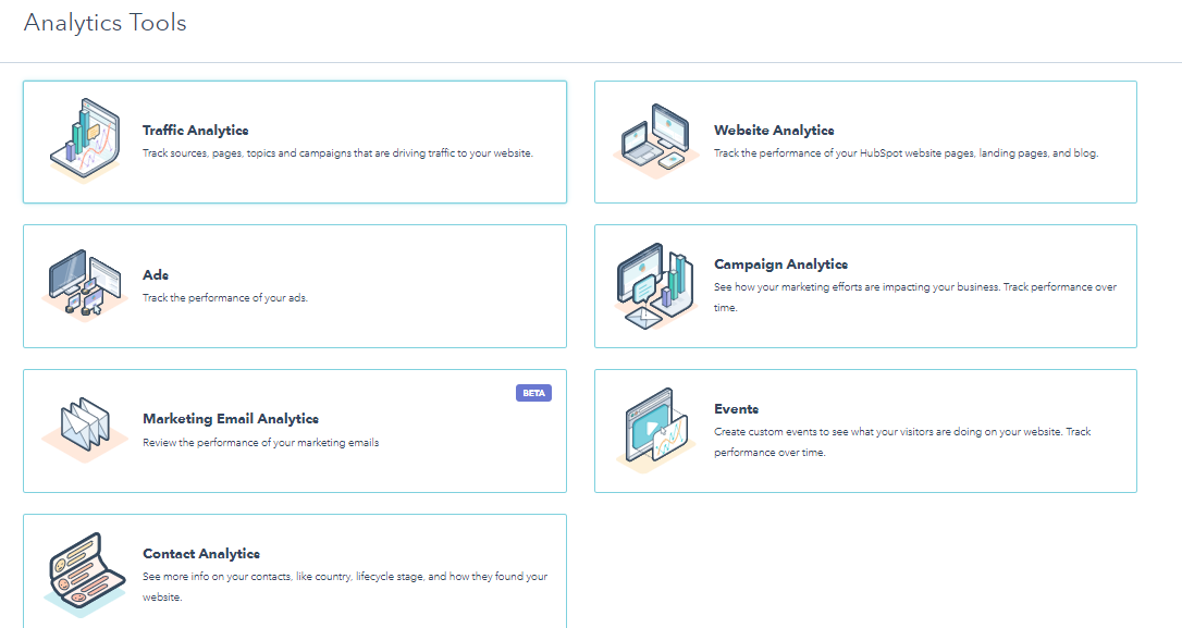 HubSpot CRM Analytic tool