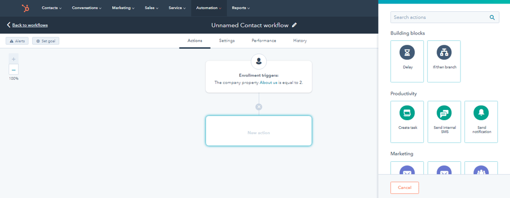 HubSpot CRM Plus Icon + Button