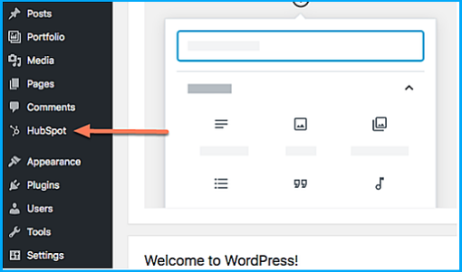 hubspot-plugin-for-wordpress-sidebar-menu-1