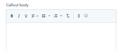 Hubspot Pop Up Forms Callout Body