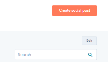 Hubspot Social Tool Edit Button