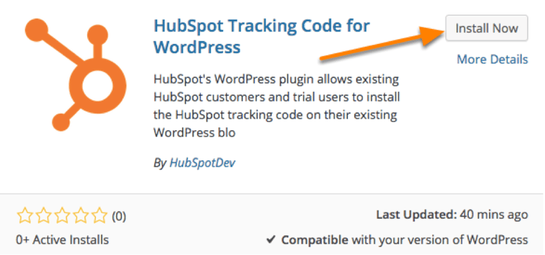 HubSpot tracking code for wordpress