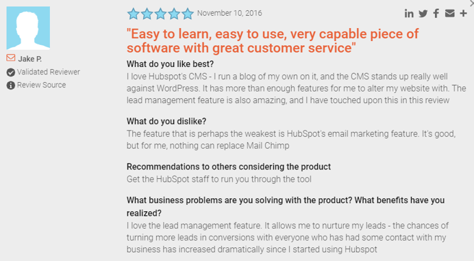 Review of HubSpot CMS