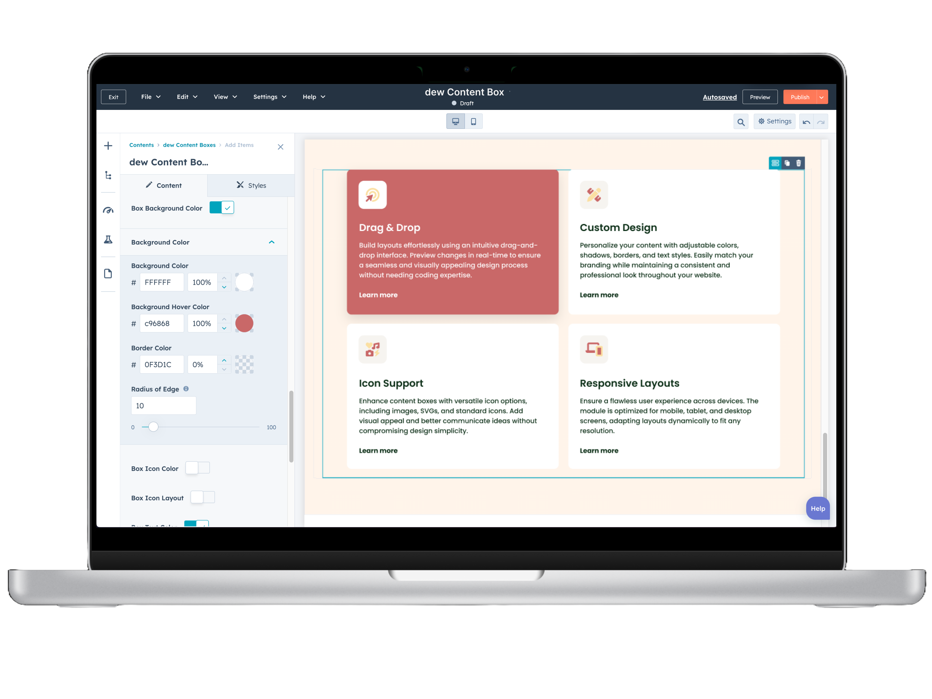 Unlimited Box Creation