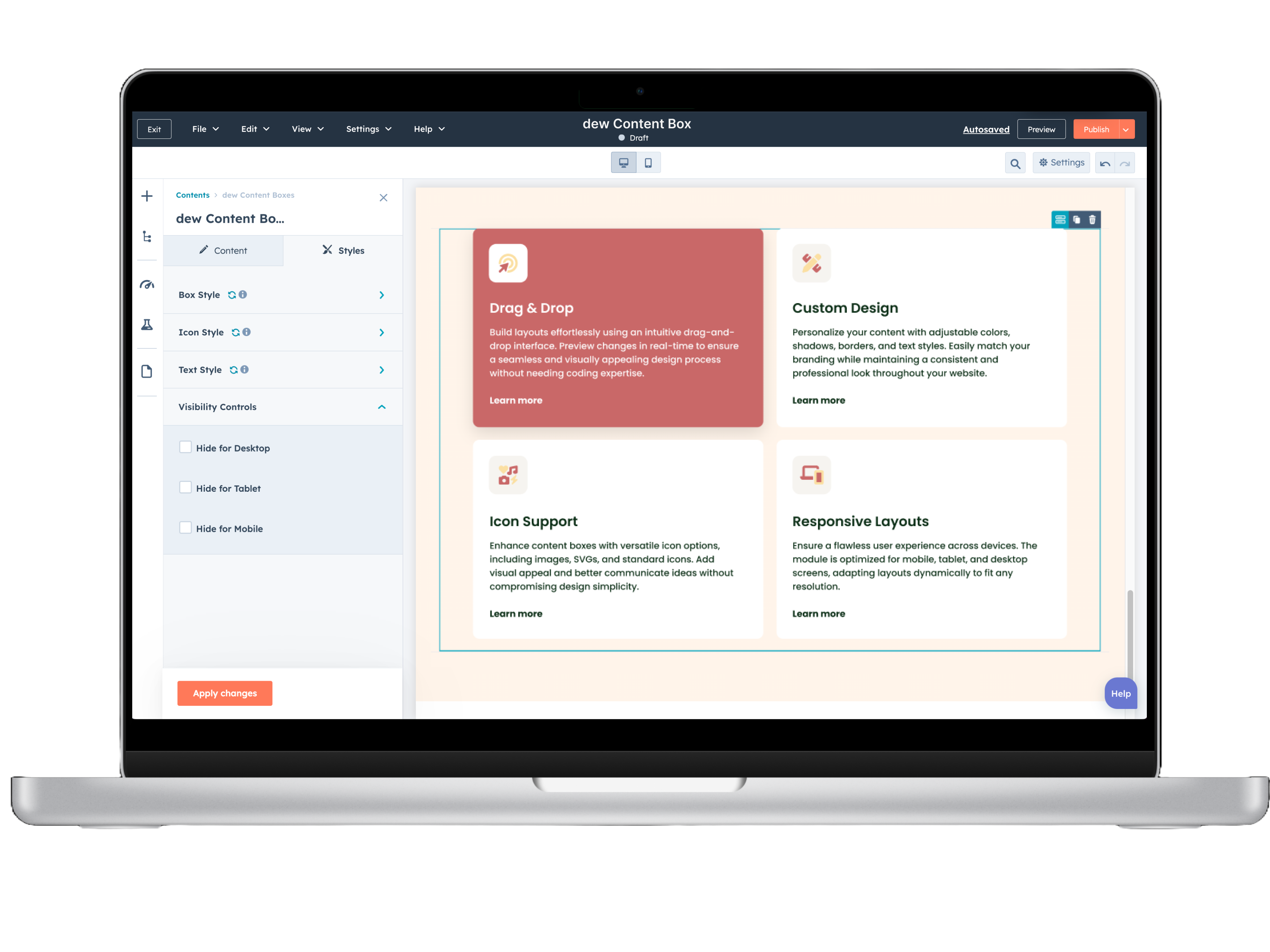 Various Layout Control