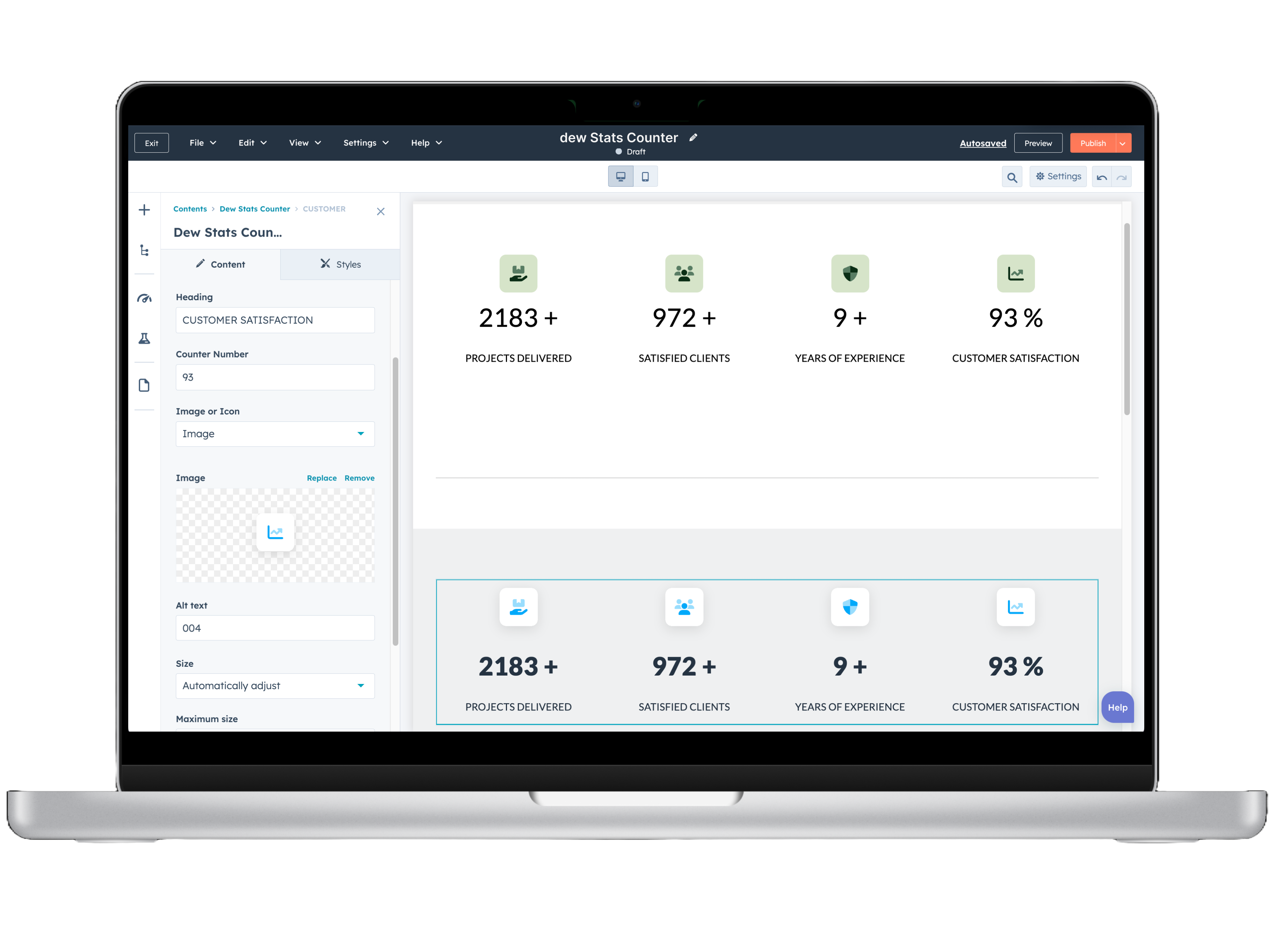 Customizable Counters