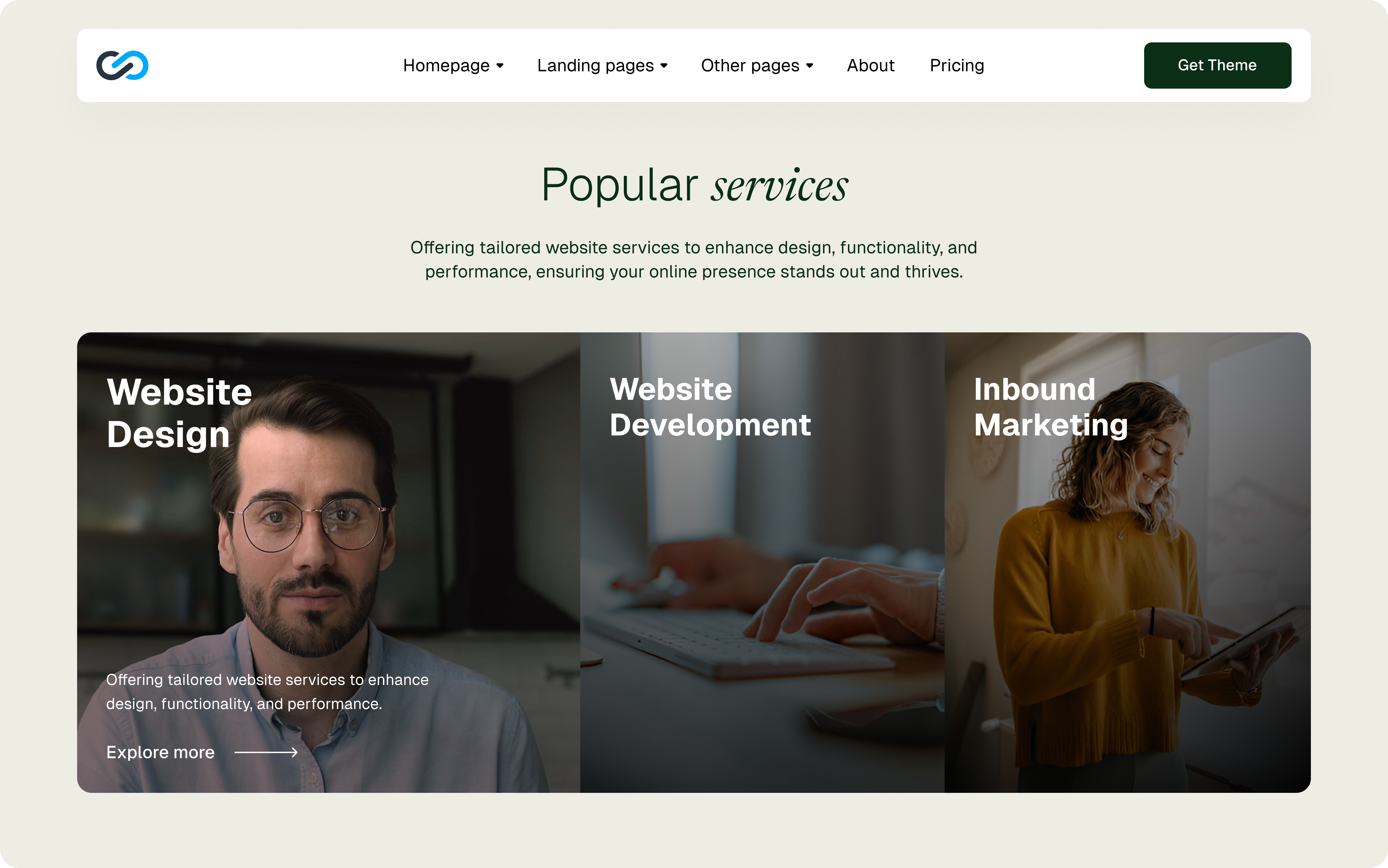 Three Column layout without gap