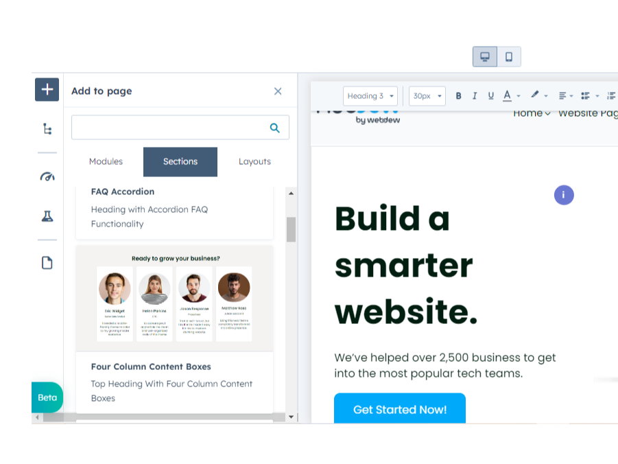 10+ Reusable Sections