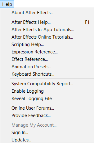 help-menu-after-effects