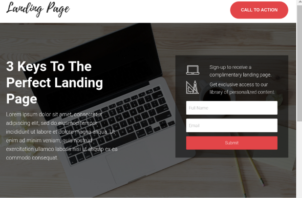 HubSpot Landing Pages - Landing Form