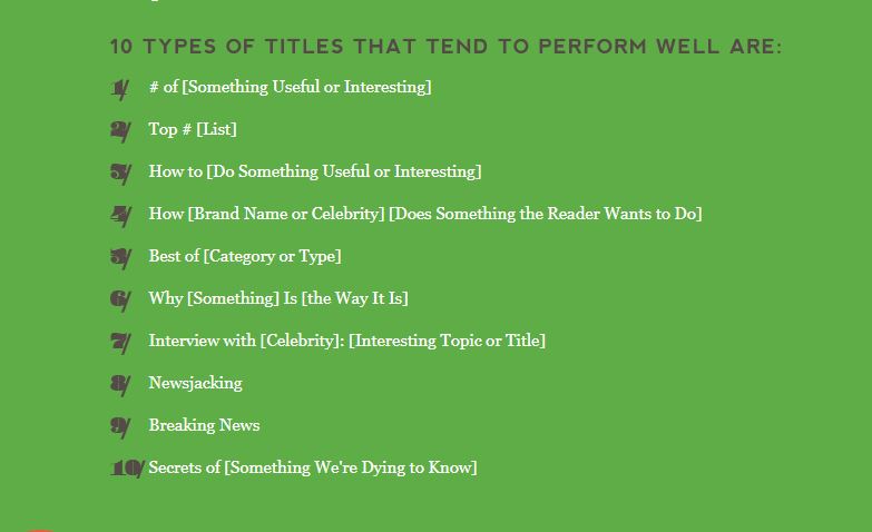 Type of Titles